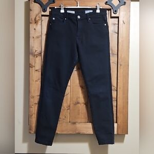 AG Farrah High-Rise Skinny 360 Black Ankle Jeans Size 28R
